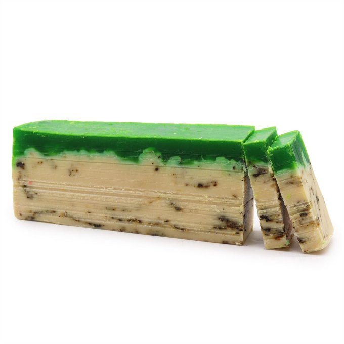 Savon à froid huile olive & thé vert broyé 100g