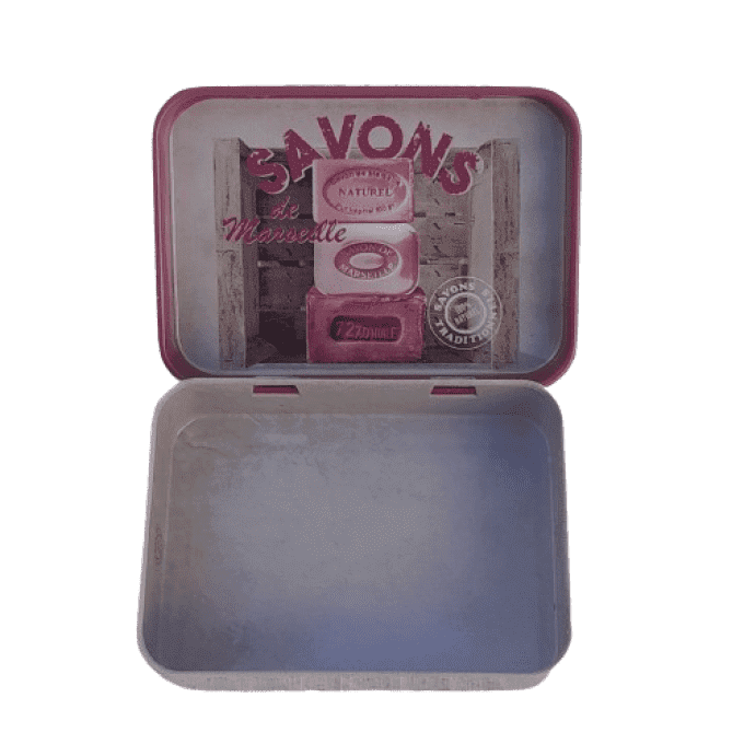 Boite pour savon 60g savon rose