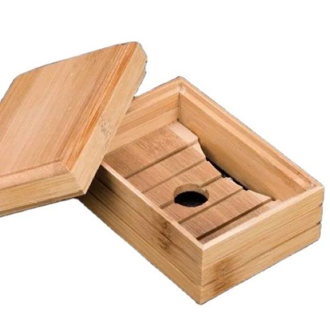 Boîte à savon en bambou naturel 