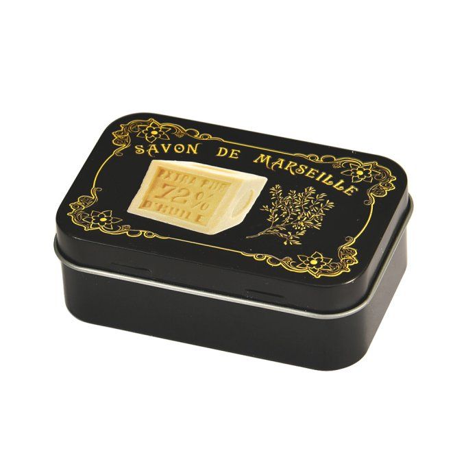 boite pour savonnette 100g Marseille noire