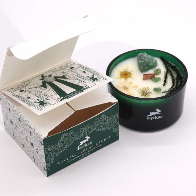 Bougie le magicien menthe, citron & gemme de jade