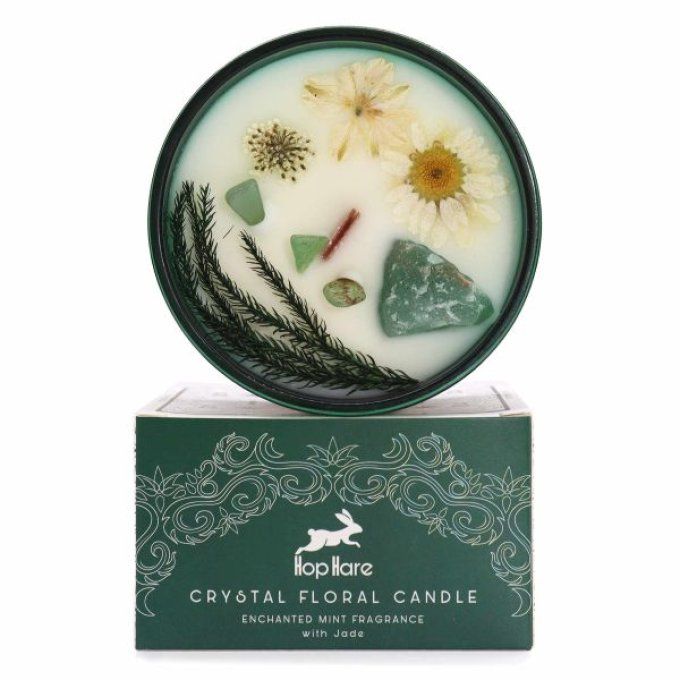 Bougie le magicien menthe, citron & gemme de jade