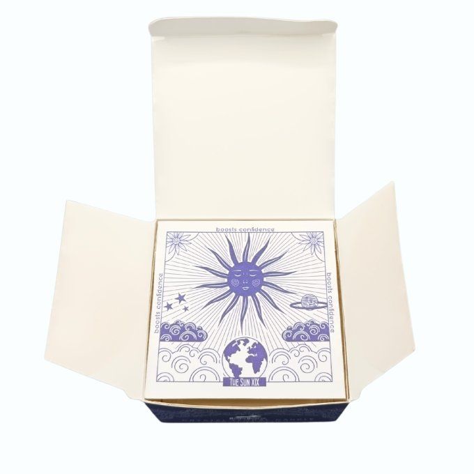 Bougie le soleil agrumes, gemme citrine et soladite