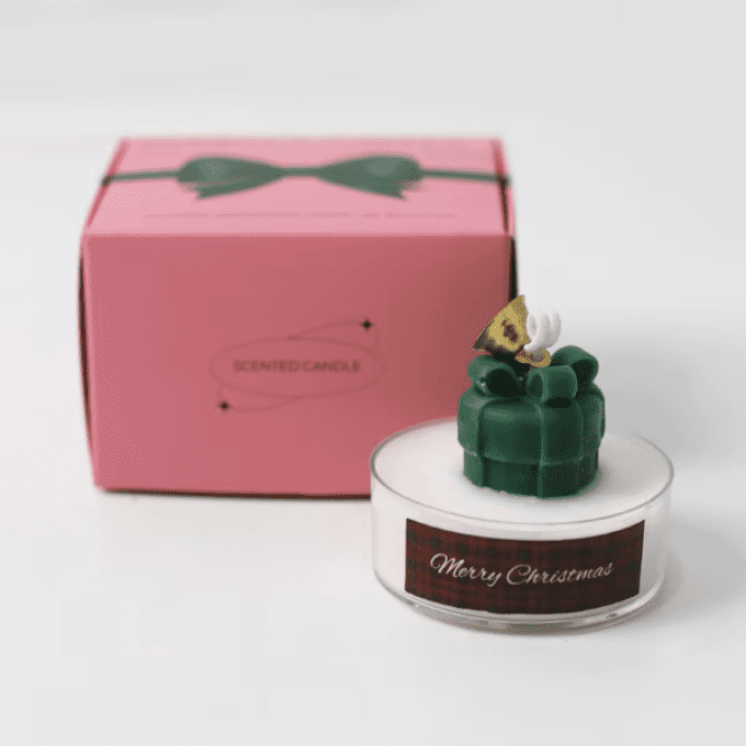 Bougie de Noël cadeau | genévrier