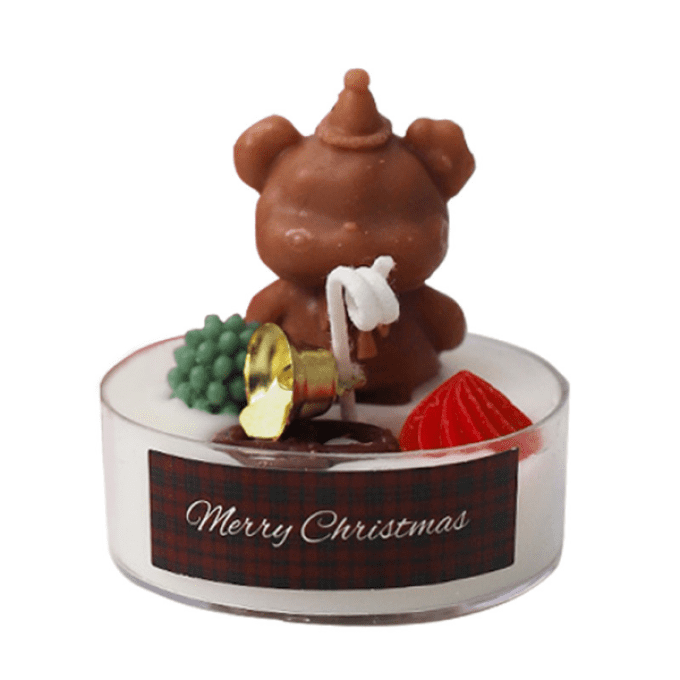 Bougie de Noël ourson | cookie