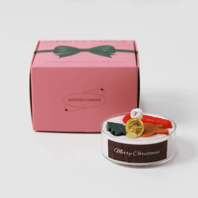 Bougie de Noël sapin sucre d'orge