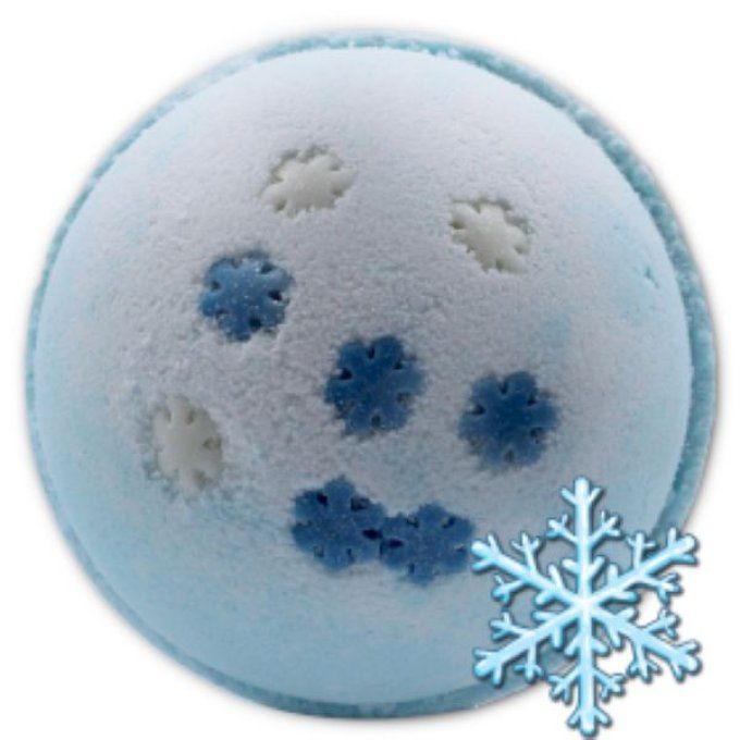 Boule de bain flocon de neige myrtille 180g