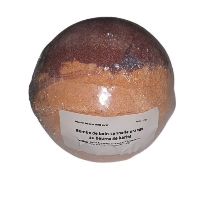 Boule de bain au karité - cannelle orange 180g