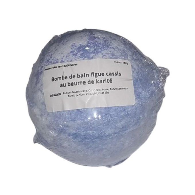 Boule de bain au karité - figue cassis 180g 