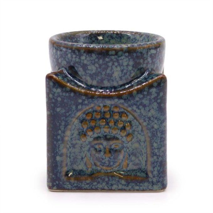 Brûle parfum bouddha carré bleu