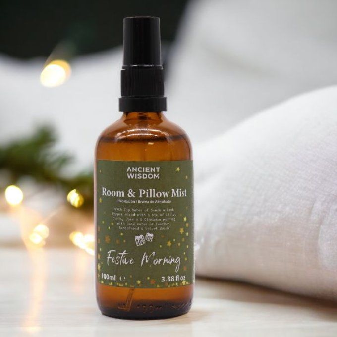 Brume d'oreiller & d'intérieur matin festif 100ml