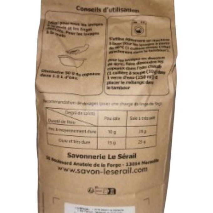 Copeaux savon de Marseille fleur de coton 1kg | LE SERAIL