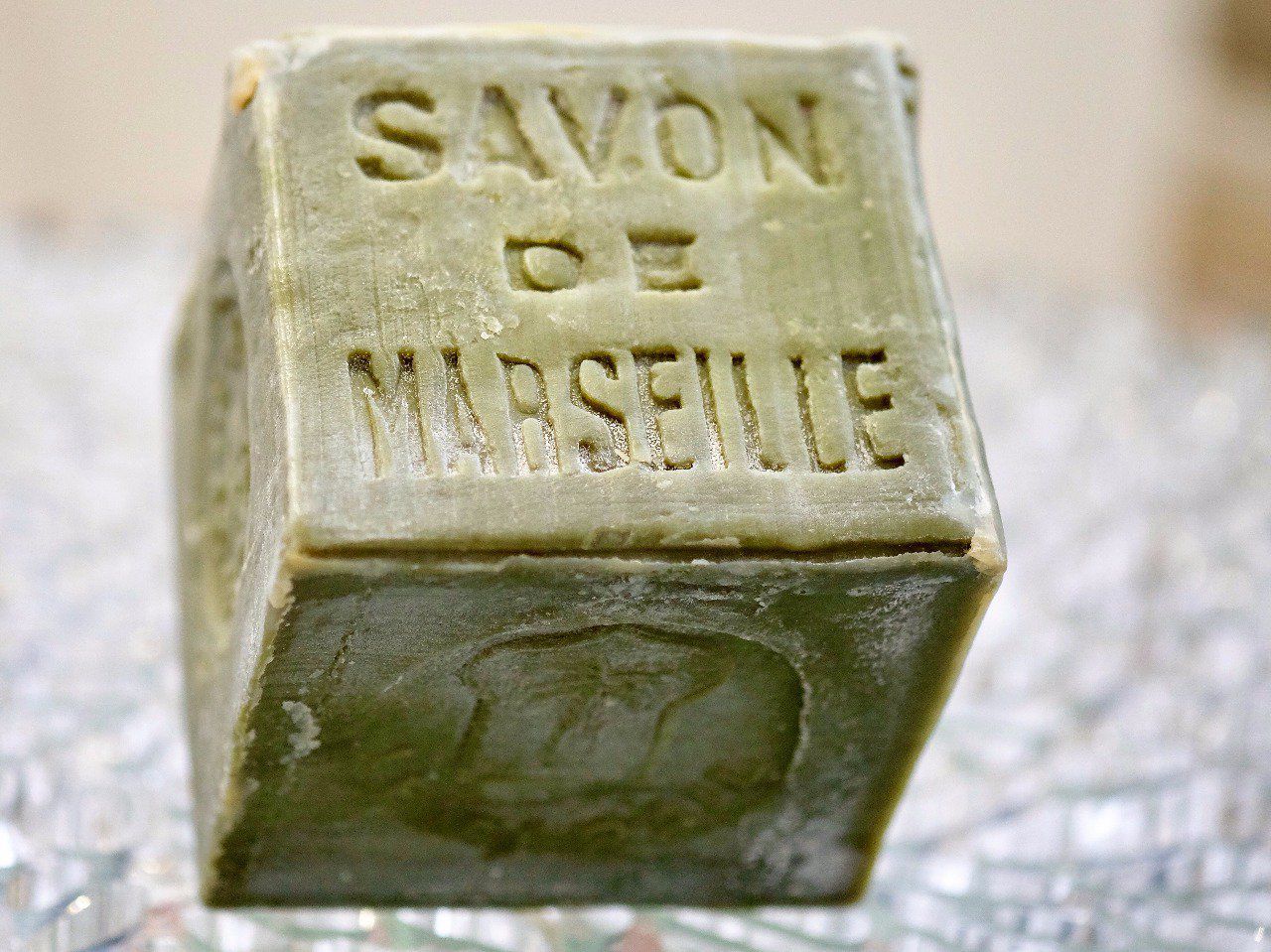 Savon de Marseille Le Sérail cube vert huile d'olive 1KG