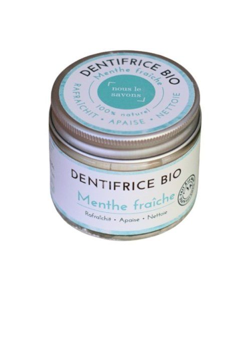 Dentifrice bio et naturel menthe fraîche 125g