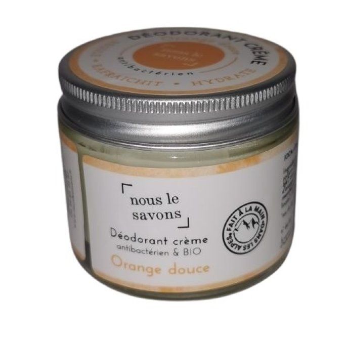 Déodorant crème orange douce bio 75g