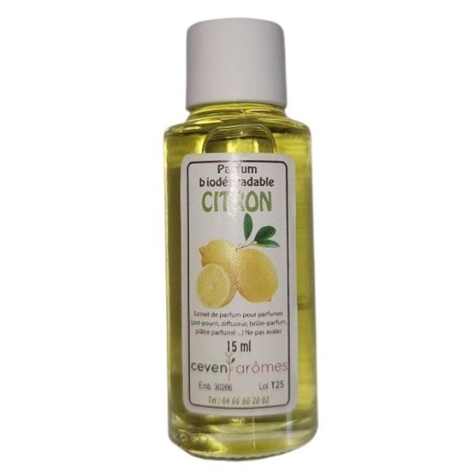 Extrait de parfum citron jaune 15ml | CEVEN AROMES 