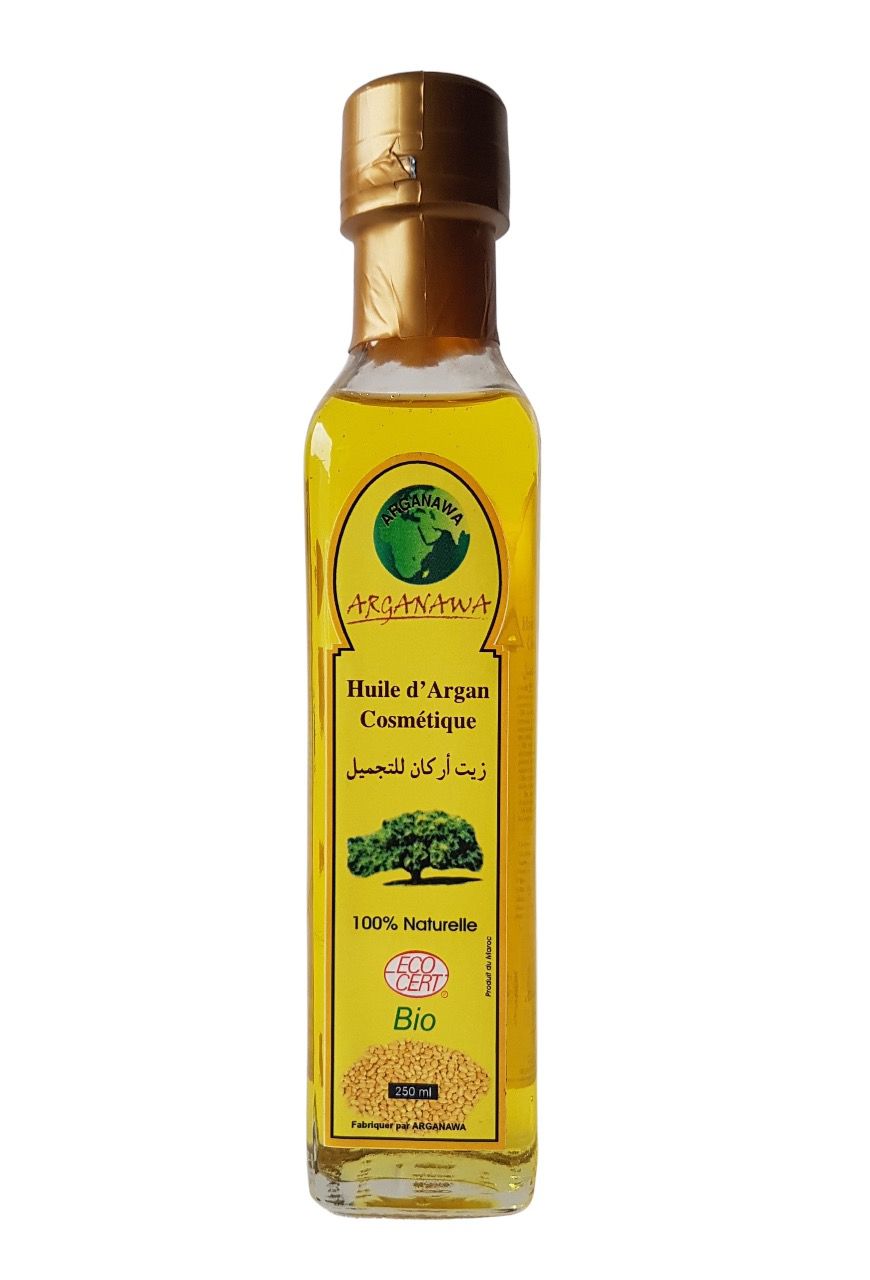 Huile d'Argan naturelle bio 250ml | ARGANAWA