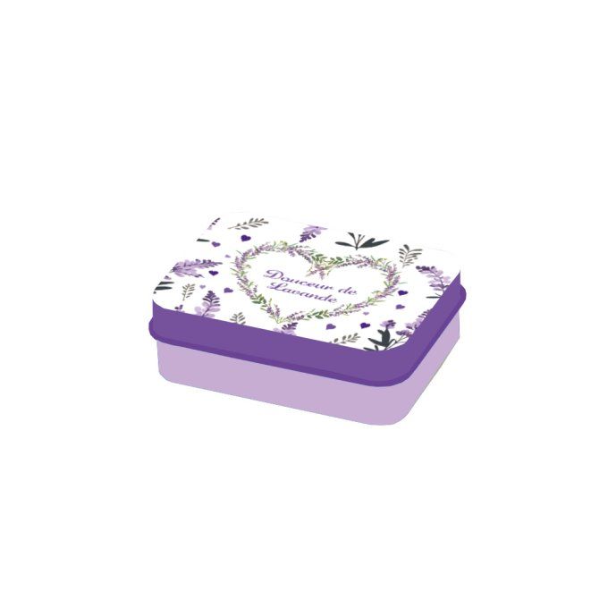Boite pour savon 60g douceur de lavande