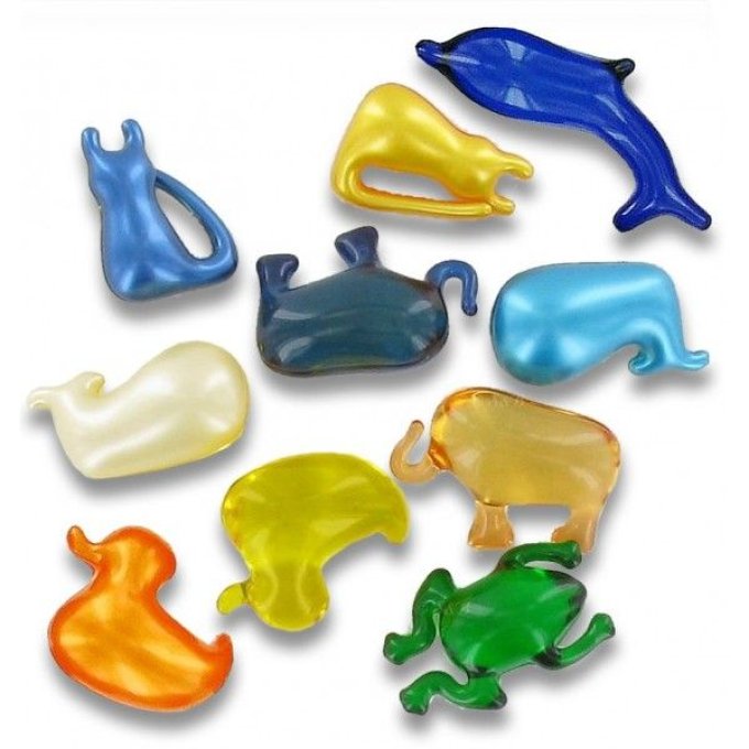 Perles de bain abricot x 50  