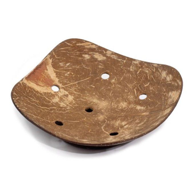 Porte savon carré noix de coco 11cm 