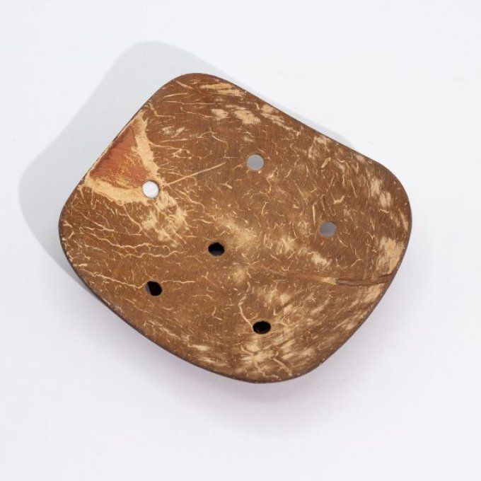 Porte savon carré noix de coco 11cm 