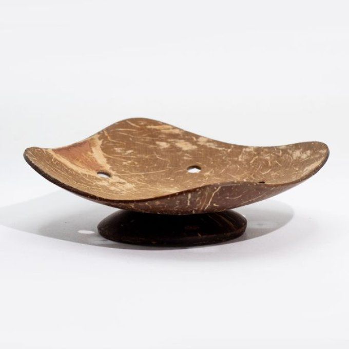 Porte savon carré noix de coco 11cm 