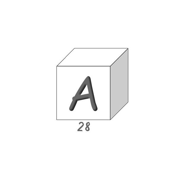 Savons Alphabet lettre A boite de 28 