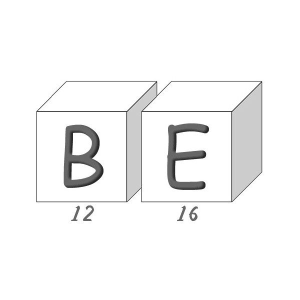 Savons Alphabet lettres B/E boite de 28  