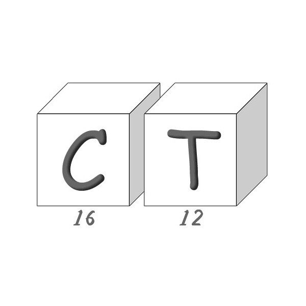 Savons Alphabet lettres C/T boite de 28 