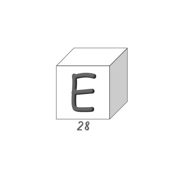 Savons Alphabet lettre E boite de 28