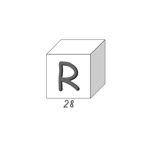 Savons Alphabet lettre R boite de 28 