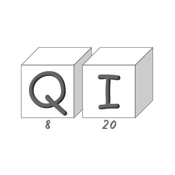 Savons Alphabet lettres Q/I boite de 28  