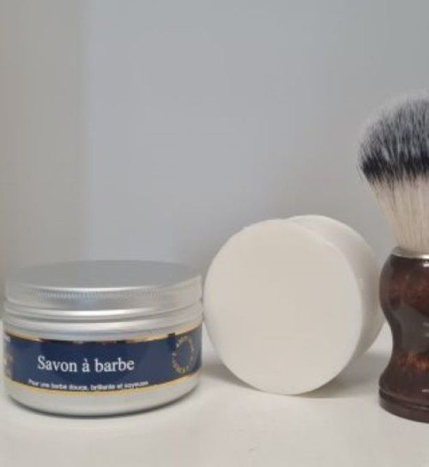 Savon à barbe 90g au lait d'ânesse