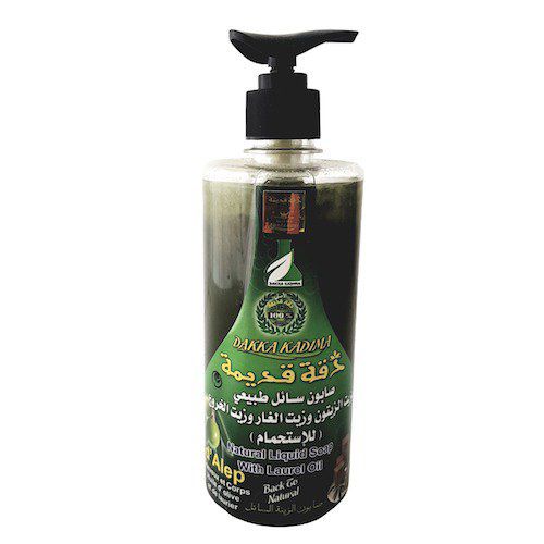 Savon d'Alep liquide 20% huile de laurier noble 500ml | DAKKA KADIMA