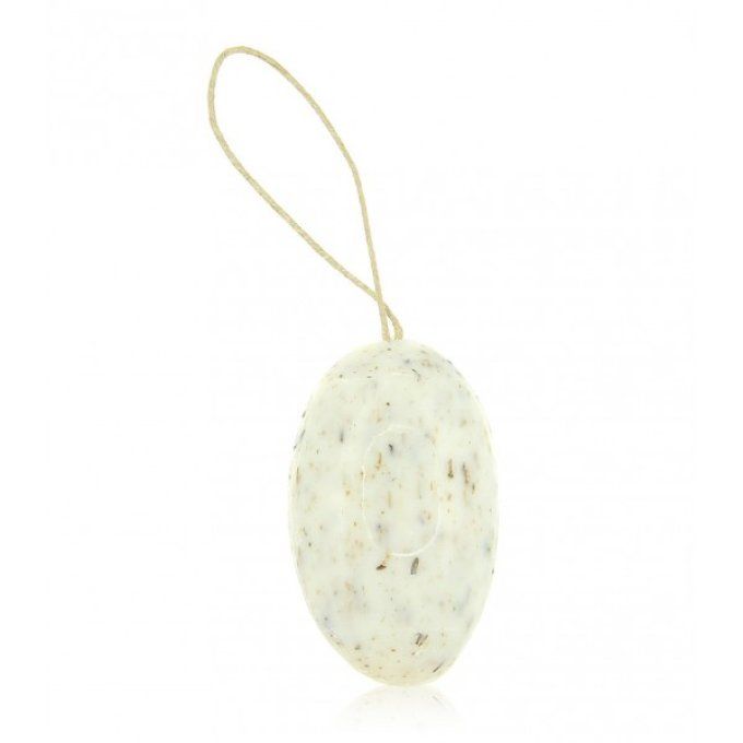 Savon galet exfoliant au lavandin corde 155g