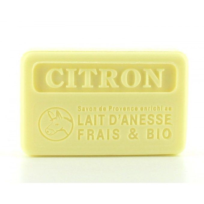 Savon au lait d'ânesse frais et bio citron 100gr