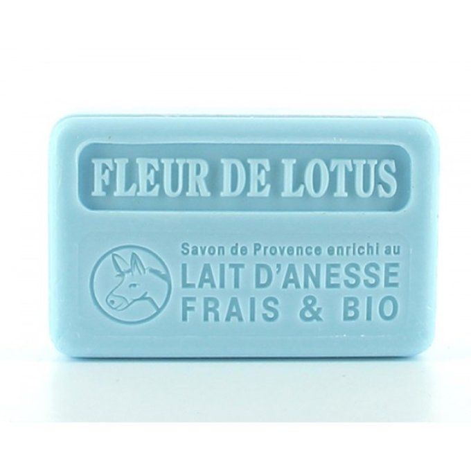 Savon au lait d'ânesse frais et bio fleur de lotus 100gr