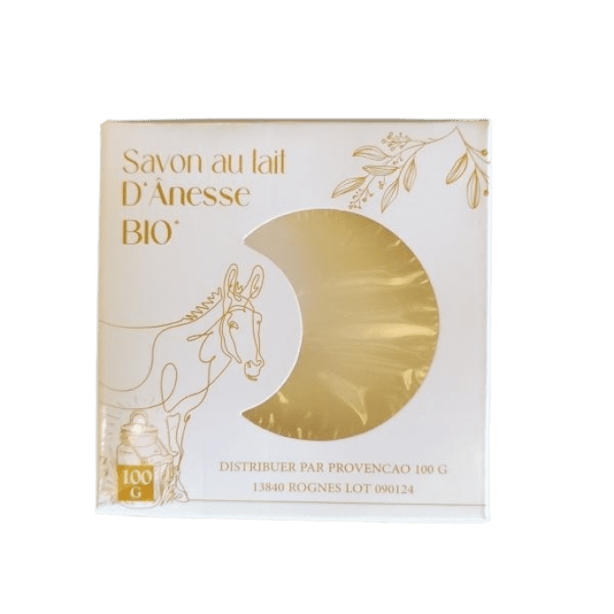 Savon galet au lait d'ânesse bio 100gr | PROVENCAO 