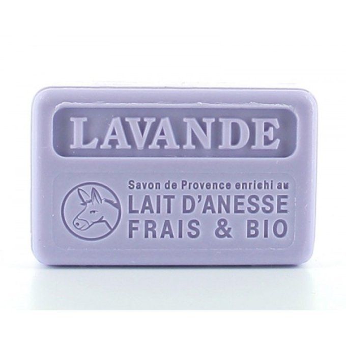 Savon au lait d'ânesse frais et bio lavande 100gr