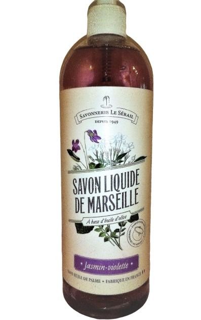Savon de Marseille liquide jasmin violette 750ML | LE SERAIL