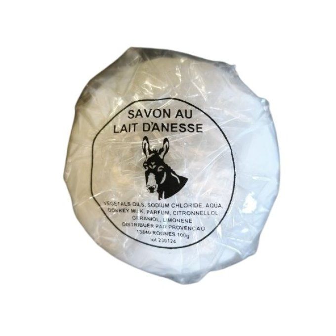 Savon rond au lait d'ânesse bio 100g