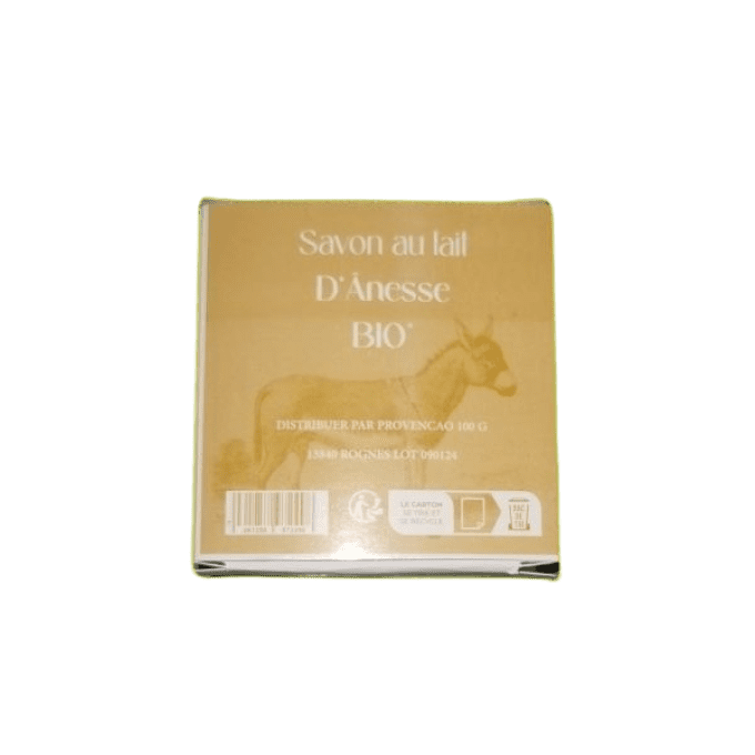 Savon rond au lait d'ânesse bio 100g