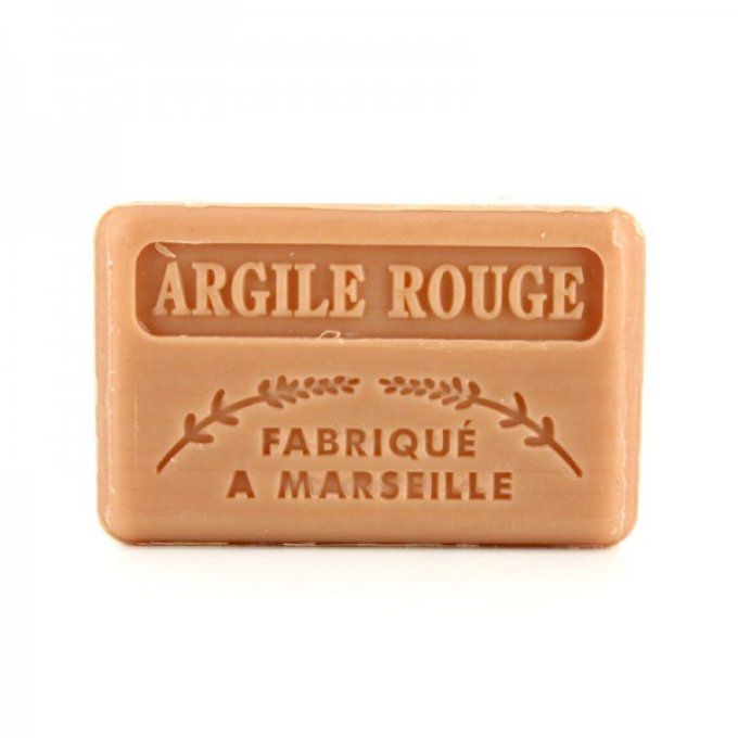 Savonnette Marseillaise argile rouge 125g  