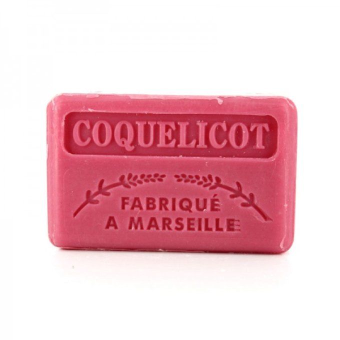 Savonnette Marseillaise coquelicot 125g