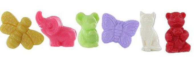 Savon d'invité rose blanche parfum muguet lot de 50